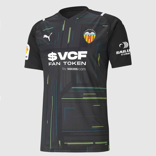 Authentic Camiseta Valencia Portero 2021-2022 Negro